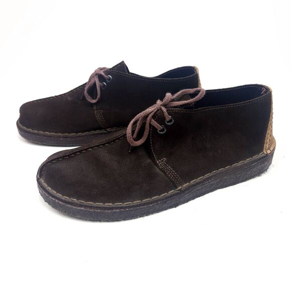 Clarks Originals Desert Trek Brown Leather Shoes Men's Size 9 M Crepe Sole - Picture 3 of 10